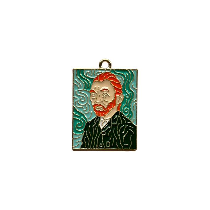 Van Gogh portrait charm