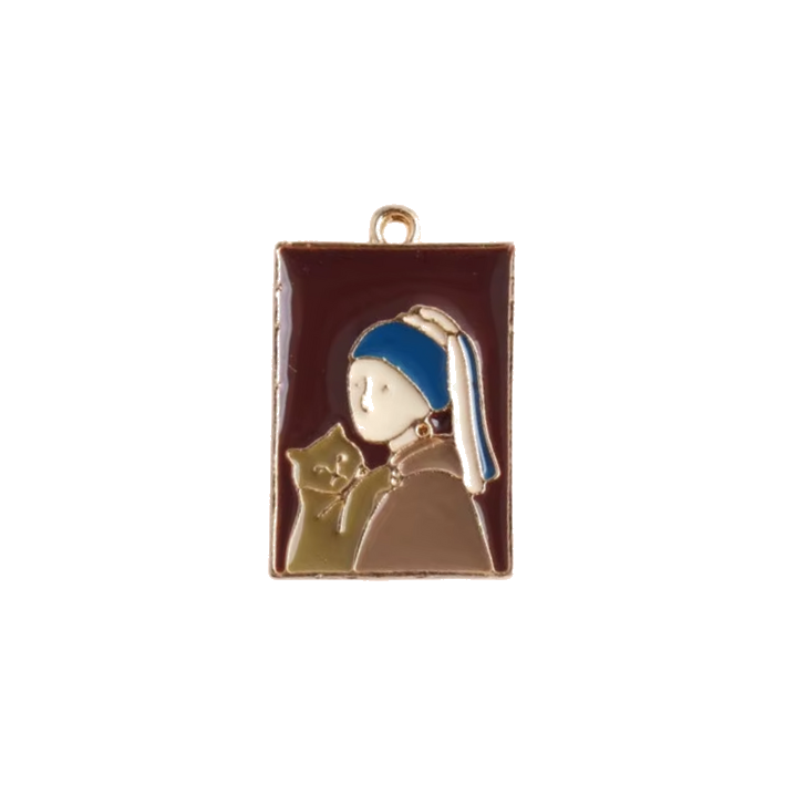 Girl with a pearl earring charm