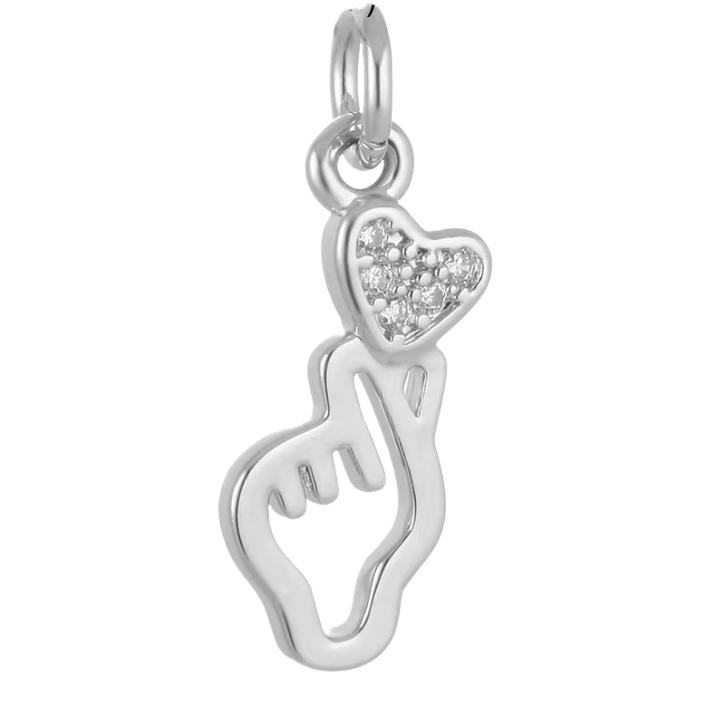 Pink Badminton charm