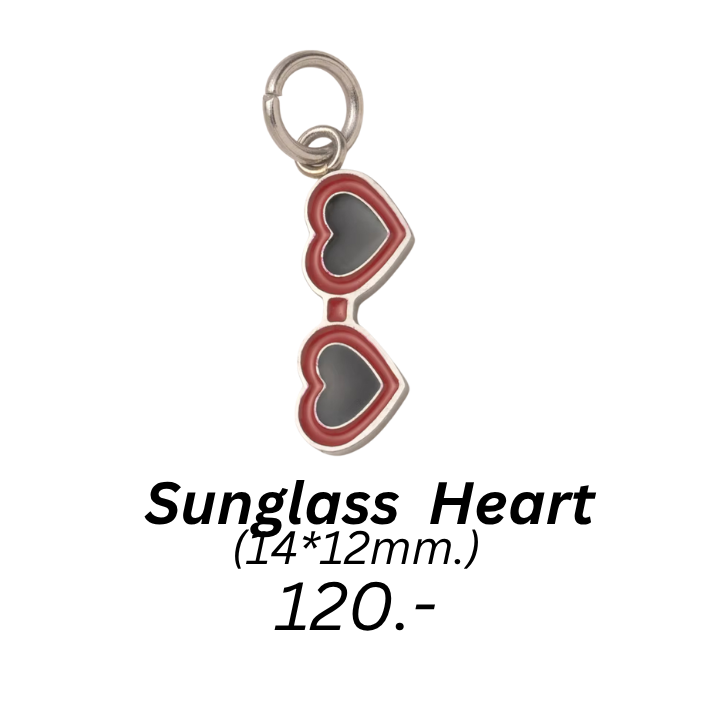Sunglass  Heart charm