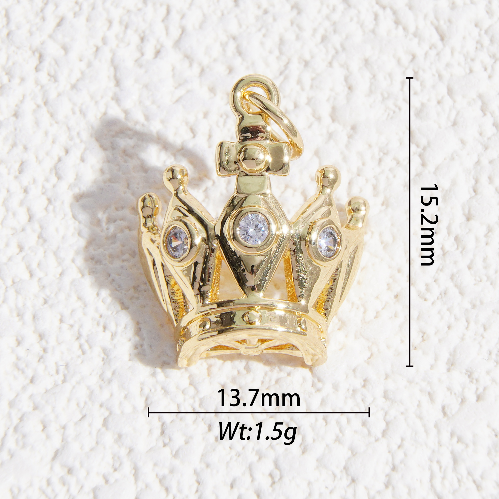 King's crown charm