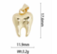 golden tooth charm