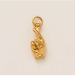 Crossed Fingers charm