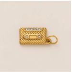 Golden Cassette stl. charm