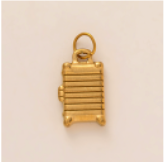 Mini Gold Suitcase charm