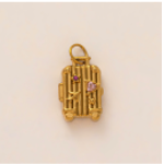 Golden diamond Suitcase charm