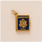 USA Passport Adventure charm