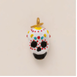 Red and White Skull charm