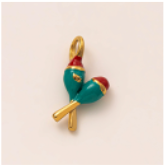 Green Maracas Music charm