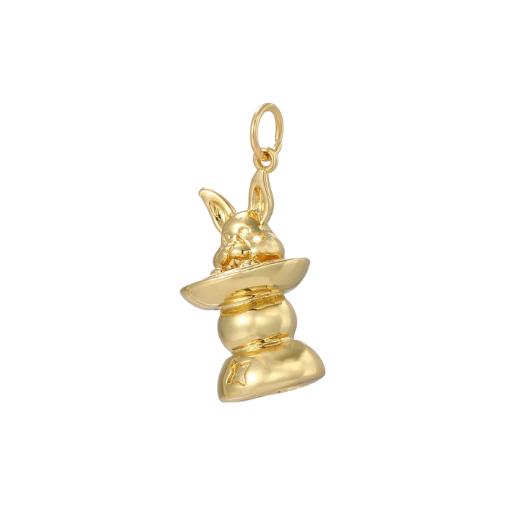 rabbit in wonderland charm