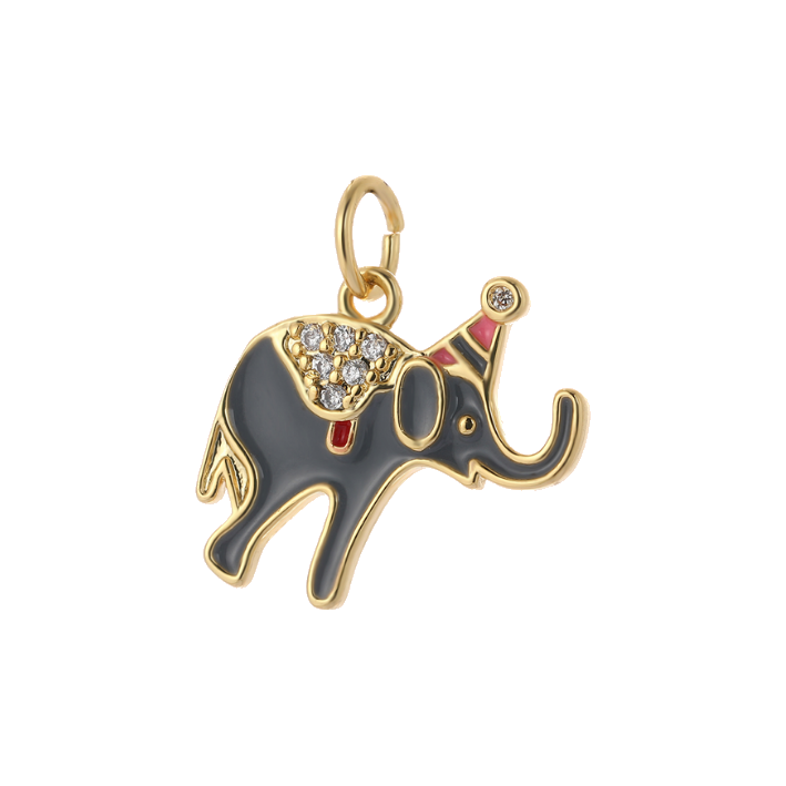 Party elephant charm