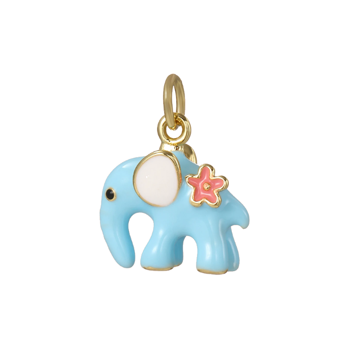 blue elephant charm
