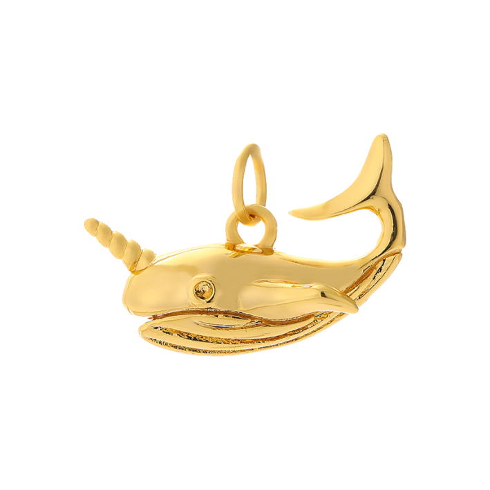 horn whale charm