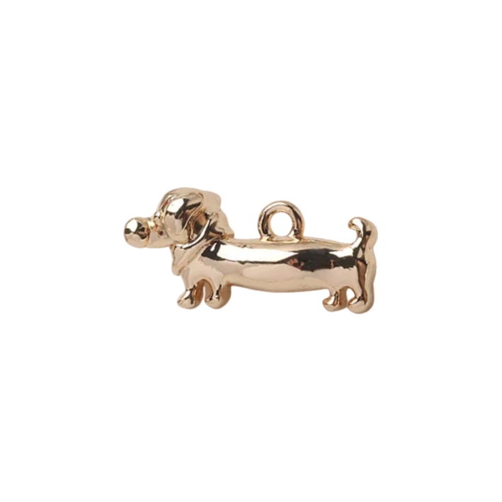 Dainty Dachshund gold charm