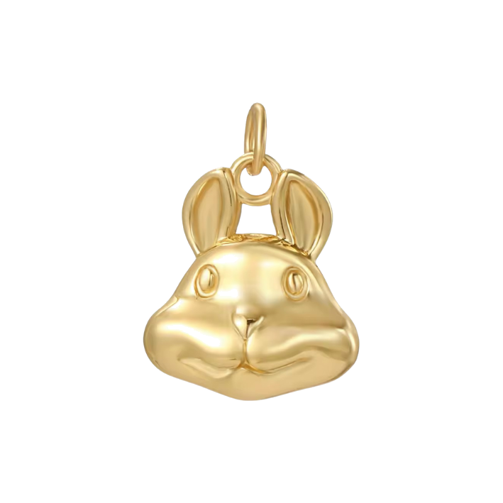 Rabbit face charm