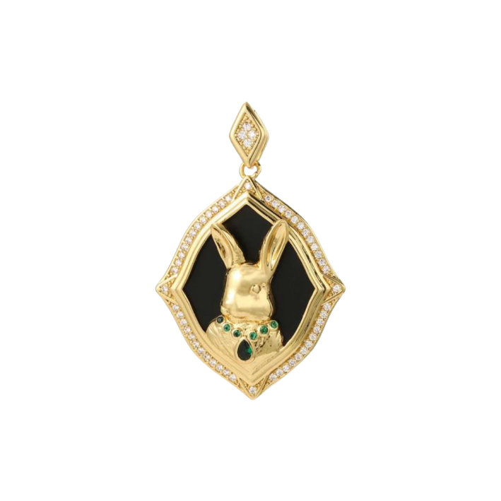 Grand rabbit portrait charm
