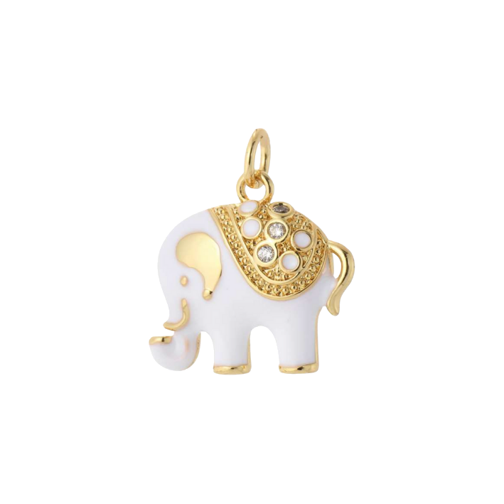 White royal elephant charm