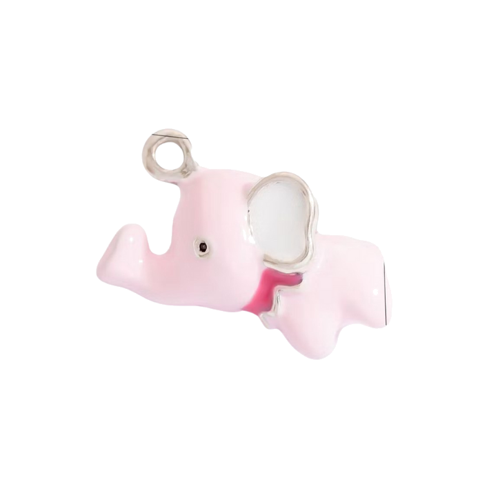 Pink elephant charm