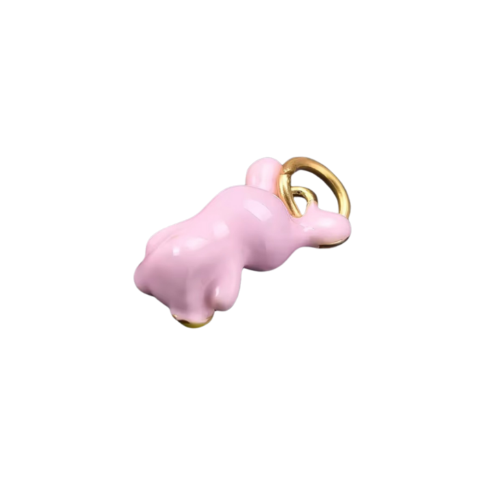 pink rabbit charm