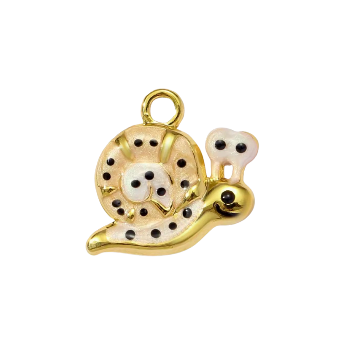 smilling snail charm