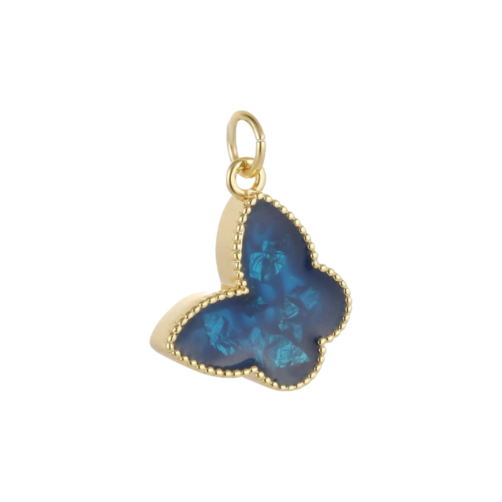 deep blue butterfly charm