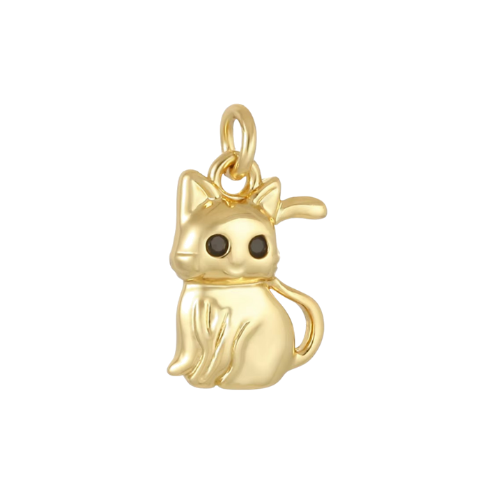 sitting cat charm