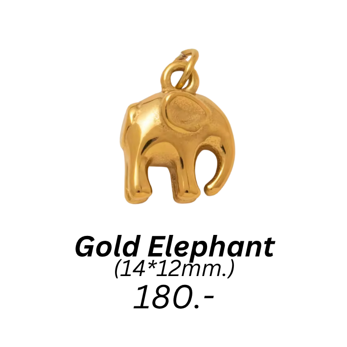 Gold Elephant charm