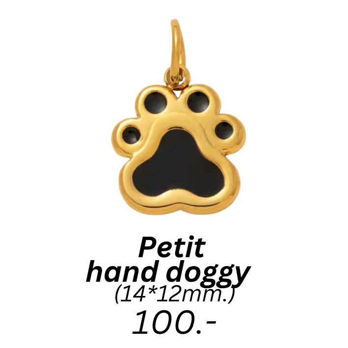 Petit 
hand doggy charm