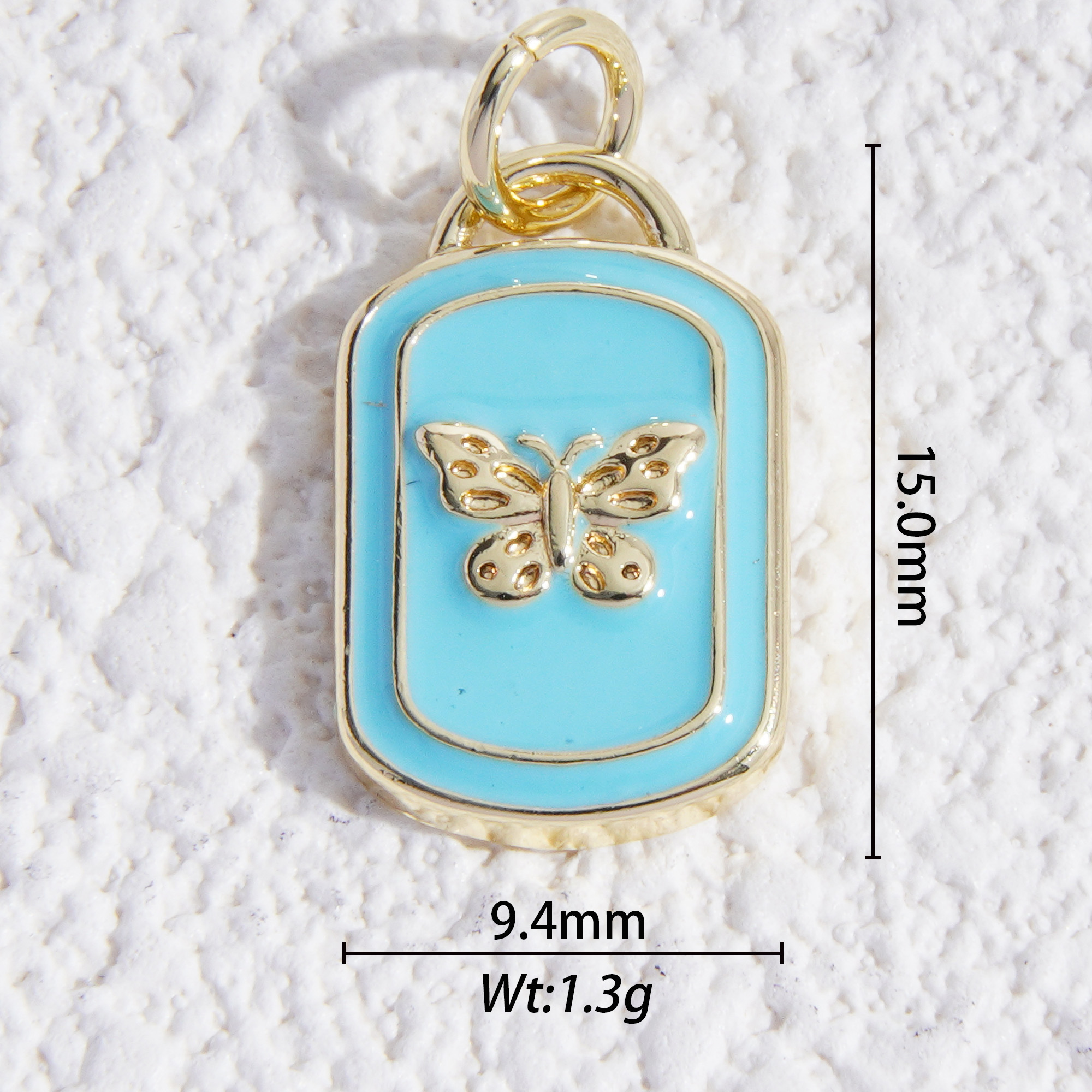 Blue butterfly charm