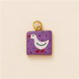 Small Suck Square charm