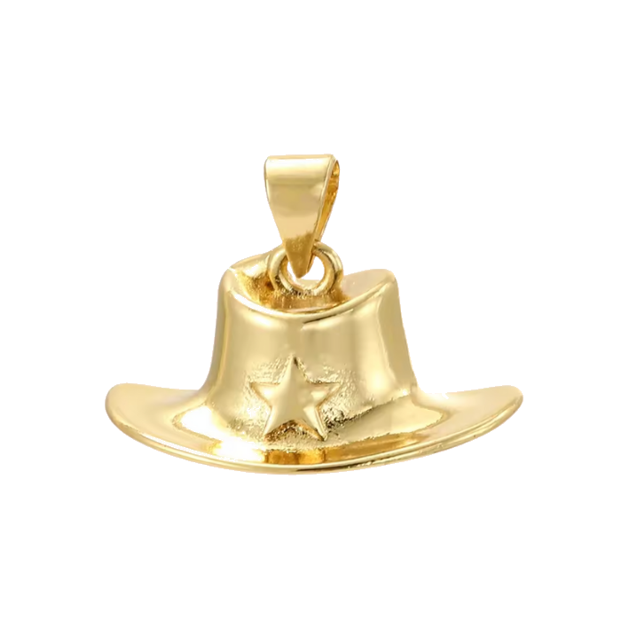 Cowboy hat charm