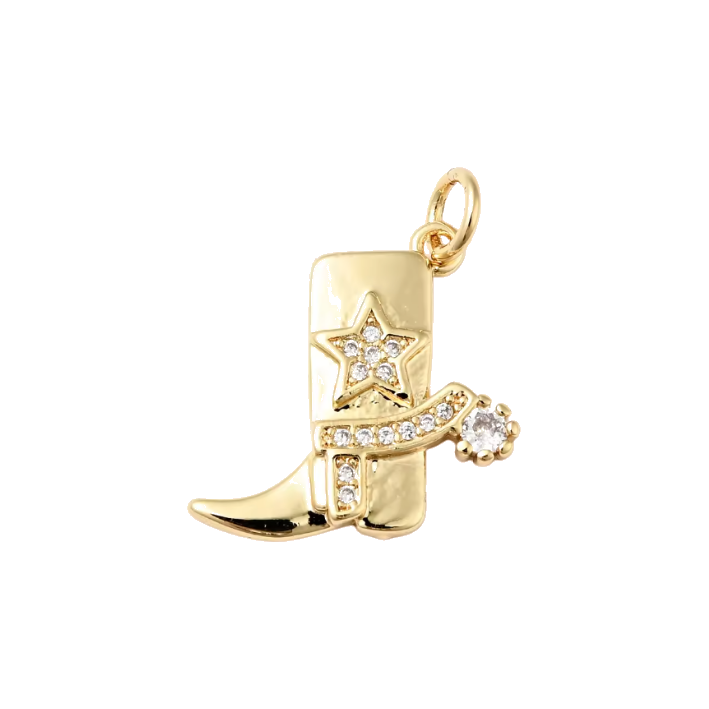 Cowboy boot charm