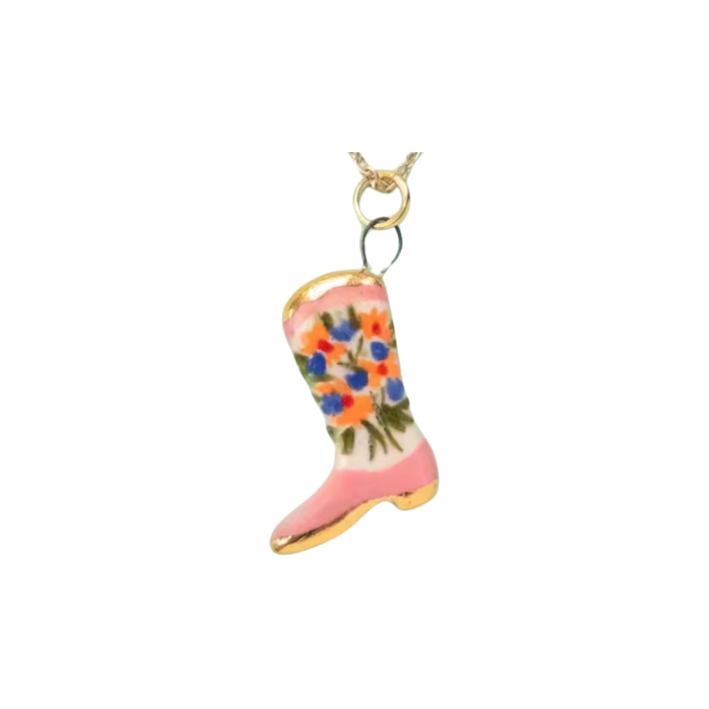 floral boot charm