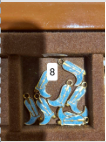 Blue boot charm