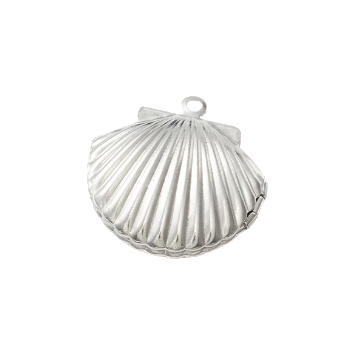 Shell locket charm
