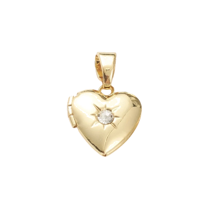Diamond Heart locket charm
