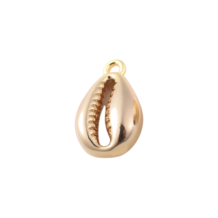 Gold shell charm