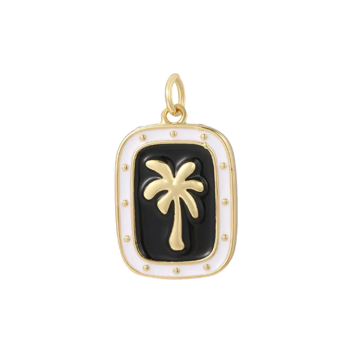 Black coconut charm