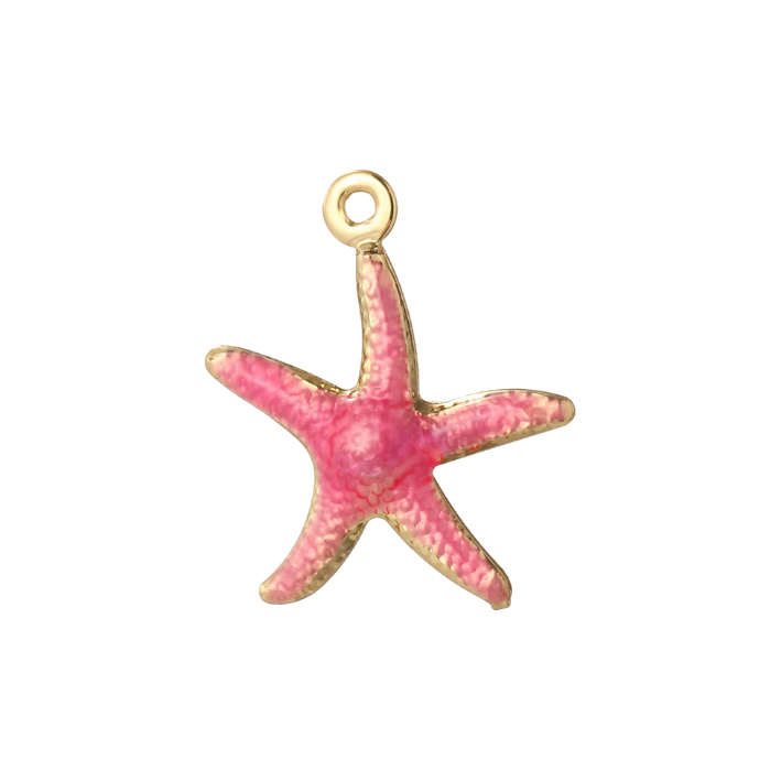 pink starfish charm
