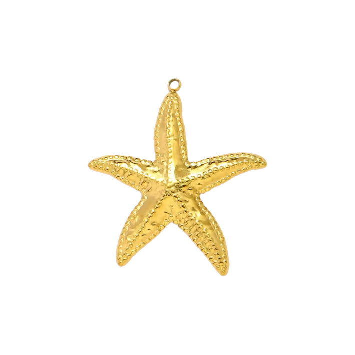 gold grand starfish charm