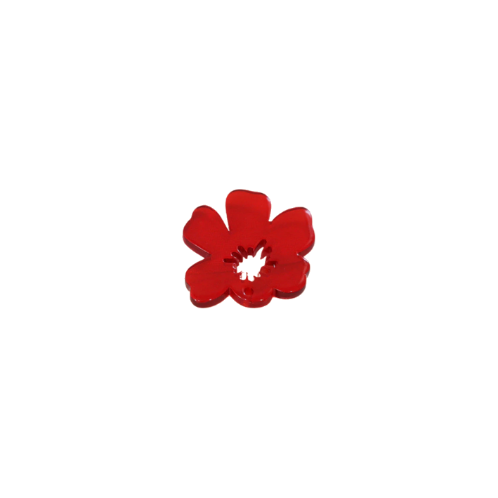 red summer flower charm