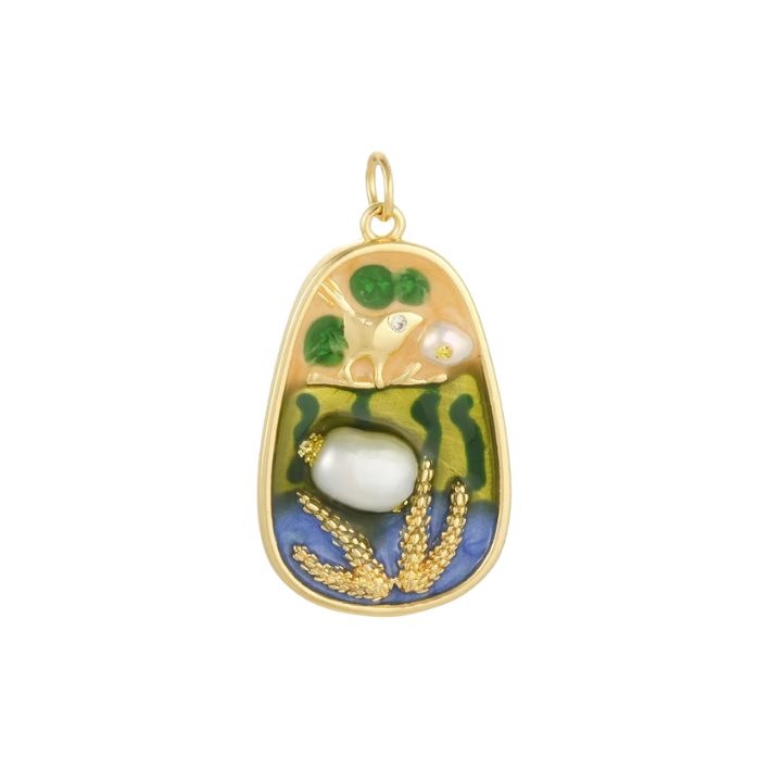 pearl in the sea charm