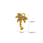 Golden Palm Paradise charm