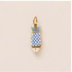 Blue Scales Fish charm