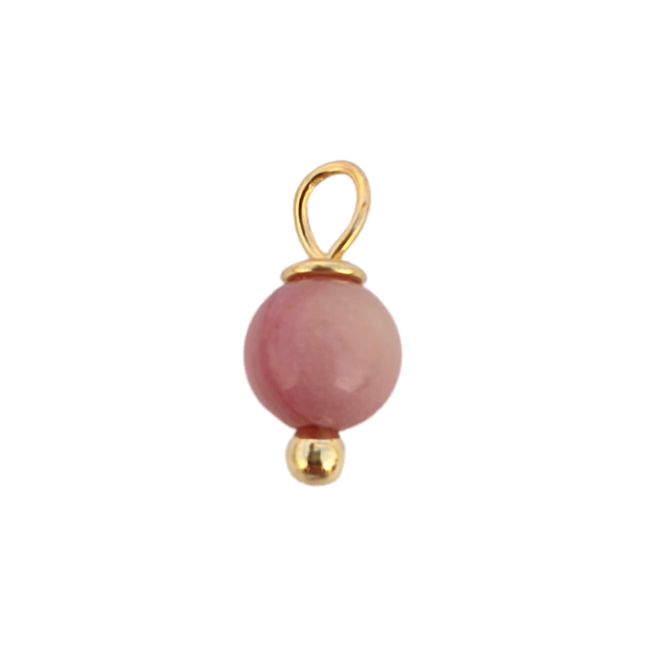 Rhodonite charm