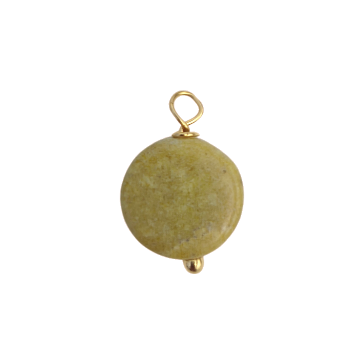 Green jasper charm