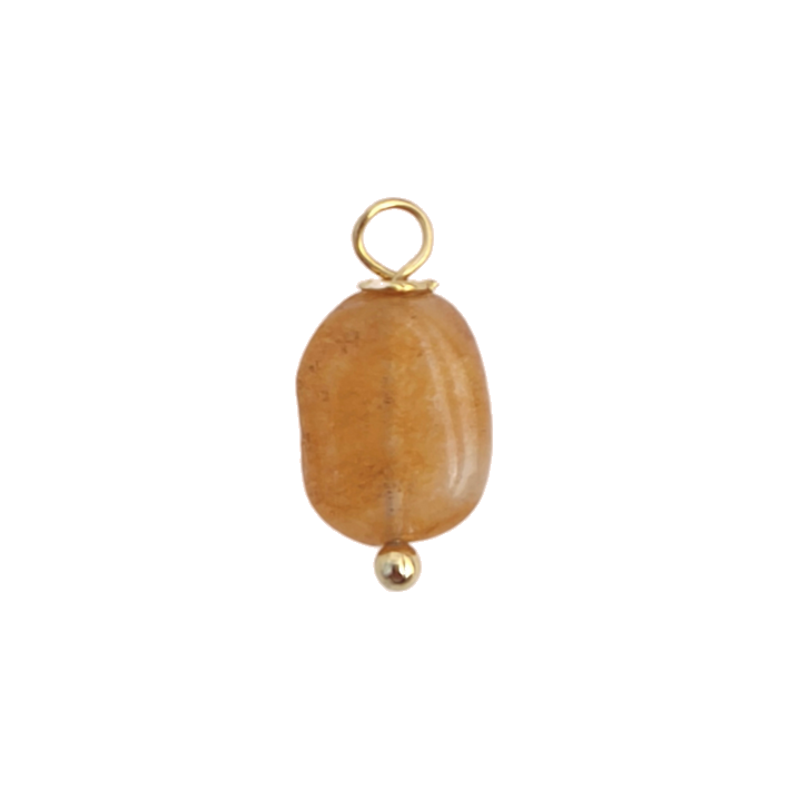 Yellow agate charm