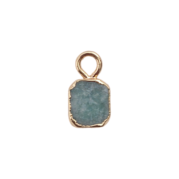G aquamarine charm