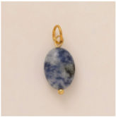 Mystic Blue Oval charm
