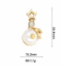 Pearl star golden charm